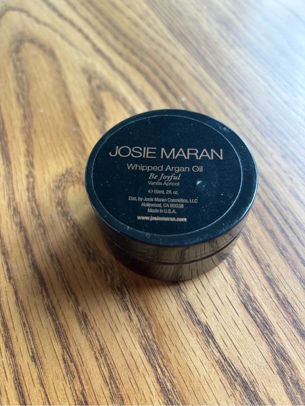 JOSIE MARAN Whipped Argan Oil - Be Joyful Vanilla Apricot